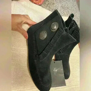 Giuseppe Zanotti Dalila Suede Fringe Boots